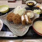 かつ徳 - ブリカツとヒレカツ定食