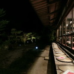 たらいうどん椛や - 夜の「椛や」さん①　良いなぁ～こんな雰囲気って!!!!