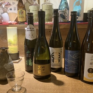 We have a wide selection of Japanese sake, mainly Hokkaido local sake selected by our sake master.