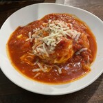 カフェロブ ドンマンジョーネ - 海老とモッツァレラチーズのトマトオムライス