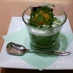 よーじやカフェ - 抹茶ブランマンジェ550円
