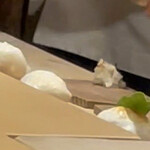 銀座 しのはら - カラスミ餅準備中