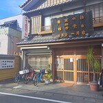 Ichigetsuya - 開店時間になっても暖簾が掛からない「一月家」。常連客は勝手知ったるもので、この時点でカウンターは満席近い状態だった。