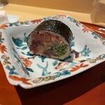 銀座 しのはら - 太巻　赤身の漬け　中トロ　すき身とべったら　きゅうり