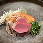 酒亭 田中 - 白レバー刺し