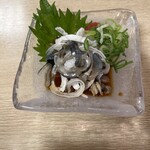 沼津魚がし鮨 流れ鮨 - てっぴんポン酢小鉢