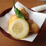 道の駅 - ふぐの唐揚げ