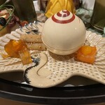 銀座 しのはら - のし梅　たたき牛蒡　スモークサーモン黄身酢