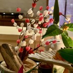 銀座 しのはら - 飛騨高山エリアの餅花は生花代わり