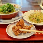 Ramen Kairikiya - 特製醤油ラーメンの焼きめし唐揚げ定食