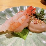 SAKE NERD - 甘海老と島らっきょう 海老味噌和え