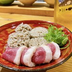 SAKE NERD - 鴨なんばを生春巻にしました