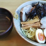 めんや 志道 - ゆず塩つけ麺＋厚切りちゃーしゅー