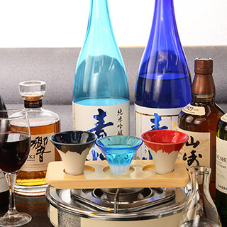 We have a wide selection of alcoholic beverages that can be enjoyed with Yakiniku (Grilled meat).