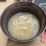 とんかつ家 黒豚 げん - 呑みかけではありません。よそうのが早めすぎて温い！