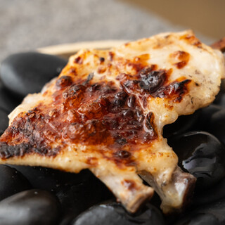 Made with Suigo red chicken. Authentic Yakitori (grilled chicken skewers) slowly grilled over binchotan charcoal