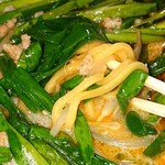 ニラなんばんらーめん 香麺 - ニラそば 味噌 (ﾐﾆﾗｲｽ付)