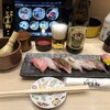 Kaitento Yamazushi - ・茶碗蒸し【上】ランチ（平日１１時〜１６時限定） （上おまかせ８貫、日替わり小鉢、みそ汁付き）：１５８０円 ・赤星ラガー（サッポロラガービール中瓶）：８９９円