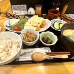 でんでんでん - ちきん南蛮定食　¥1,200（冷や汁変更¥200）