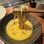 Okonomiyaki Ishiri - 生卵にドボン
