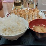 みよしの - ジャンボ定食の御飯特盛…‥御飯が軽く立っている…。