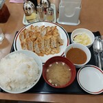 Miyoshino - ジャンボ定食(御飯特盛)&ひとくちカレールーをば…。