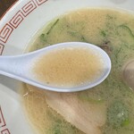 長浜ラーメン フクフク - あっさり豚骨スープ