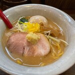 麺屋大河 - 味噌ラーメン+味玉トッピング