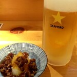 Yakitori Genki - 生ビールとお通し