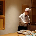 温石 - 炭焼き台で