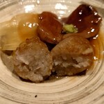 温石 - 真鴨と蓮根団子と白菜の鍋仕立