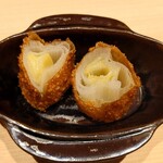 温石 - 根深ねぎの掻き揚げ