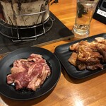 Shichirin Yakiniku Anan - 安安カルビ@290 ➕税　本日の赤札MIX@720 ➕税