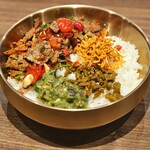 Hunan style stir-fried beef rice