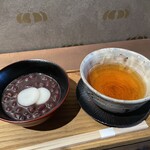 鮨 三心 - ◯ぜんざい　・和紅茶