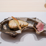 긴자 스시덴 - 차가운 가자미의 술 소금 구이 생부