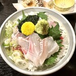 磯料理 元海 - 《たいネギトロ丼定食》