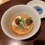 乙味 あさ井 - 北海道牡蠣　真鱈白子　柚子　銀杏　むかご