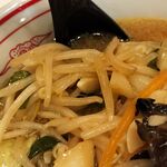 蒙古タンメン中本 - 野菜アップ