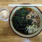 そば谷 - ほうれん草ドッサリ