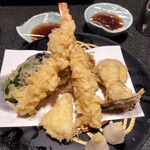 食事処やはぎ - 天ぷら盛り合わせ１１００円