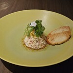JAM17 DINING - ズワイ蟹とアボカドのタルタル　ホワイトバルサミコソース
