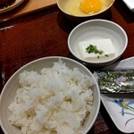 Yayoi Ken - 納豆朝食（白米）の左側