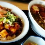 Inanoya - 訪店した時.日替りだったマーボ丼とラーメン