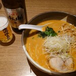 oreryuushiora-men - 味噌ラーメン(半麺) 半麺のメンマサービス