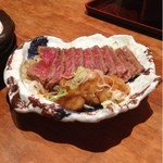 手打ち蕎麦 寺田家 - 国産霜降り牛たたき肉