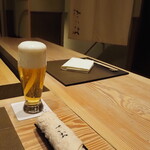 割烹さいお - 階段を上がった2階が客席