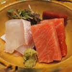 割烹さいお - 明石鯛と本鮪