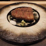 割烹さいお - 黒毛和牛みすじステーキ