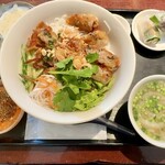 ベトナムレストラン ノンラー - ランチメニュー「野菜のサラダ麺セット」(1280円)
